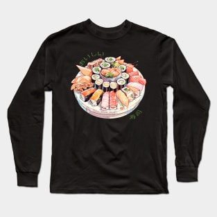 Yummy Sushi Anime Food Long Sleeve T-Shirt